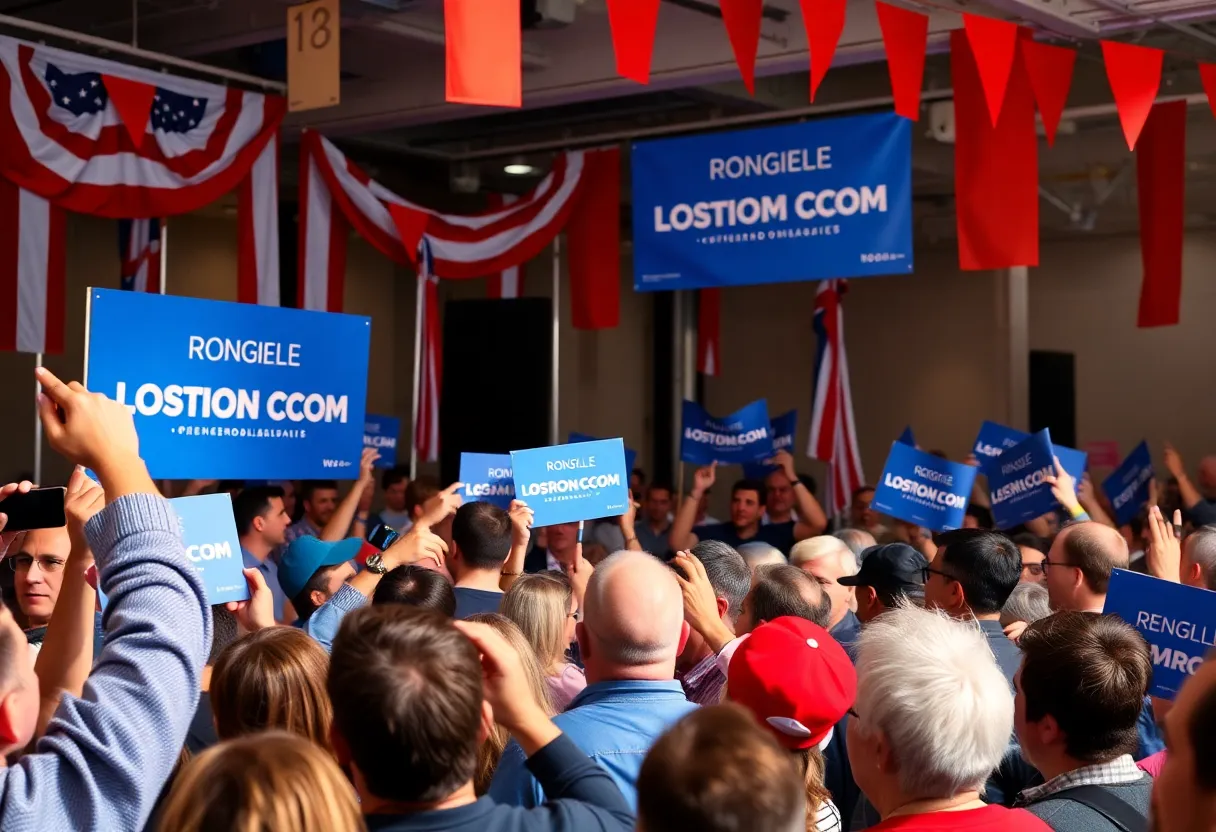 Crowd at Alan Wilson's gubernatorial campaign launch event in South Carolina