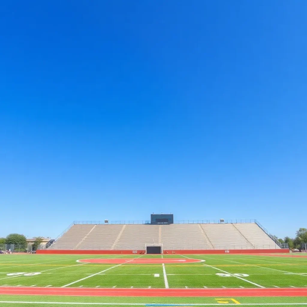 Athletic field on Lander University campus