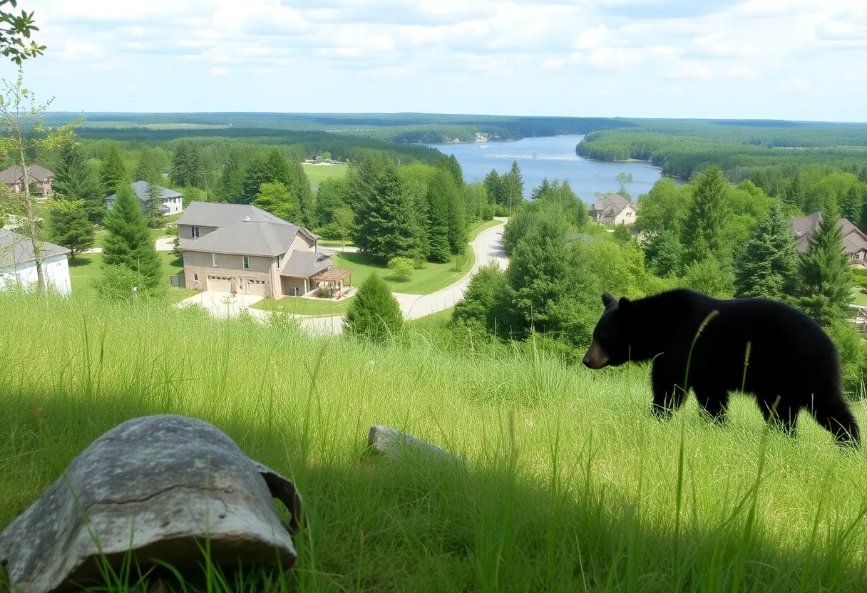 Black bear spotted near residential area in Greenwood County