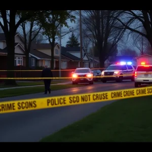 Police investigation at a shooting scene in Chester County