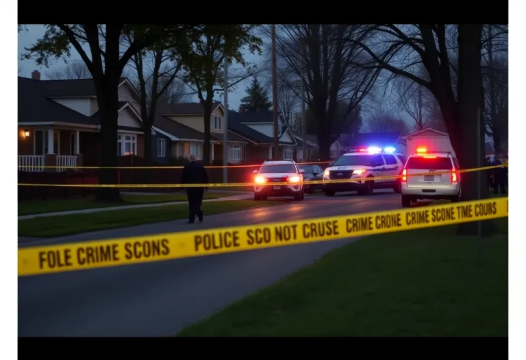 Police investigation at a shooting scene in Chester County