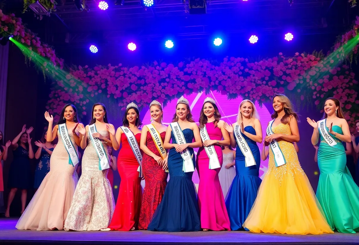 Contestants competing at the Miss South Carolina's Teen Competition