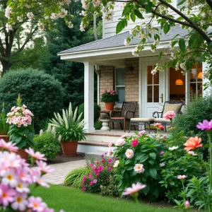 A peaceful garden reflecting love and community spirit.