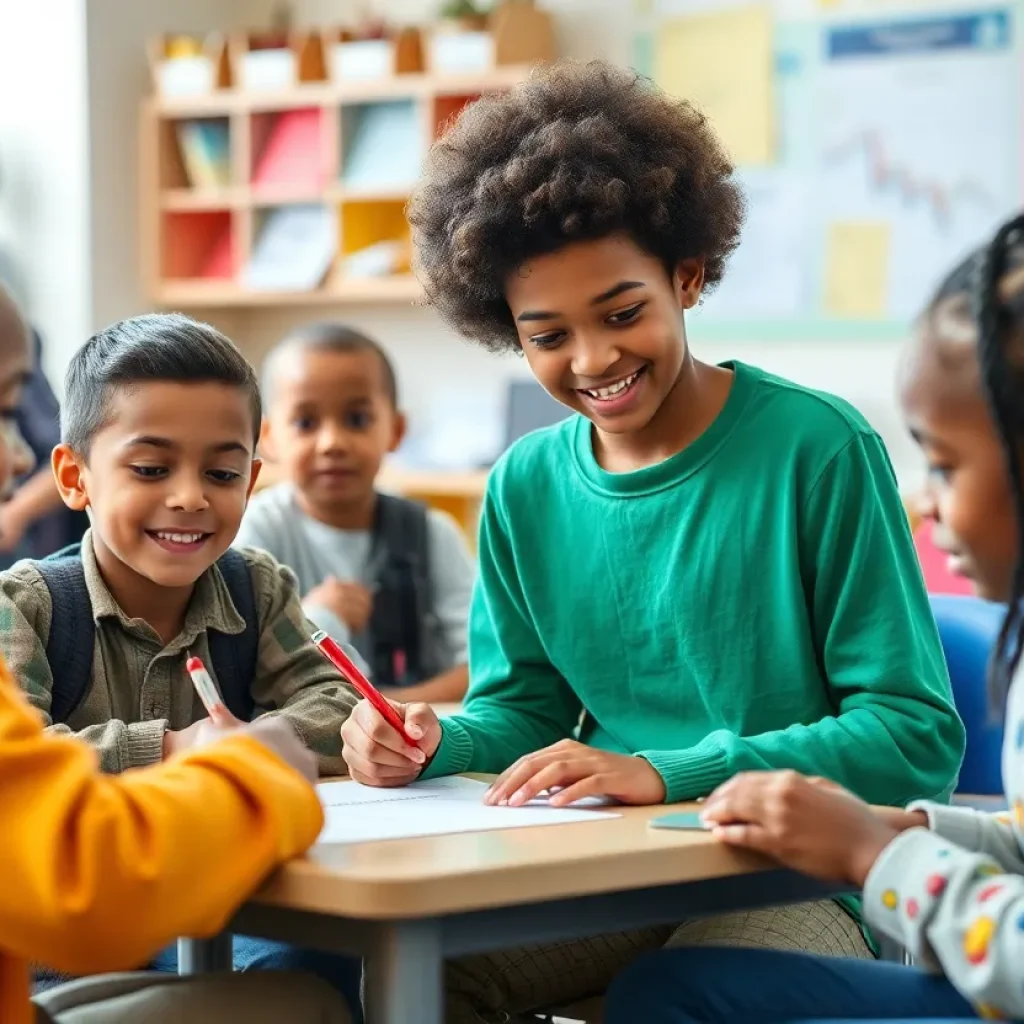 Students engaged in learning at Greenwood School District