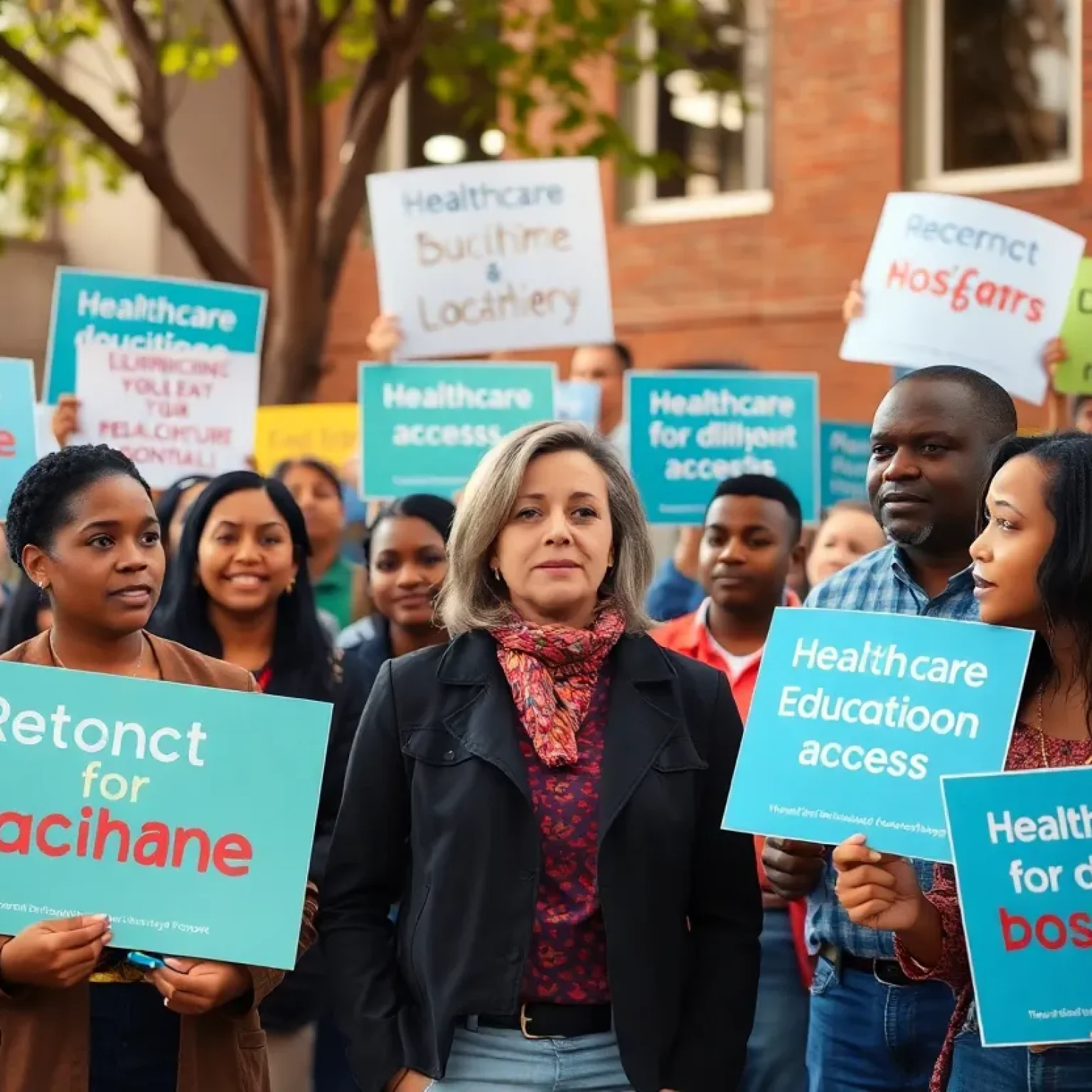 Community gathering celebrating Keishan Scott's election win