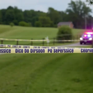 Police at the scene of the Chester County shooting
