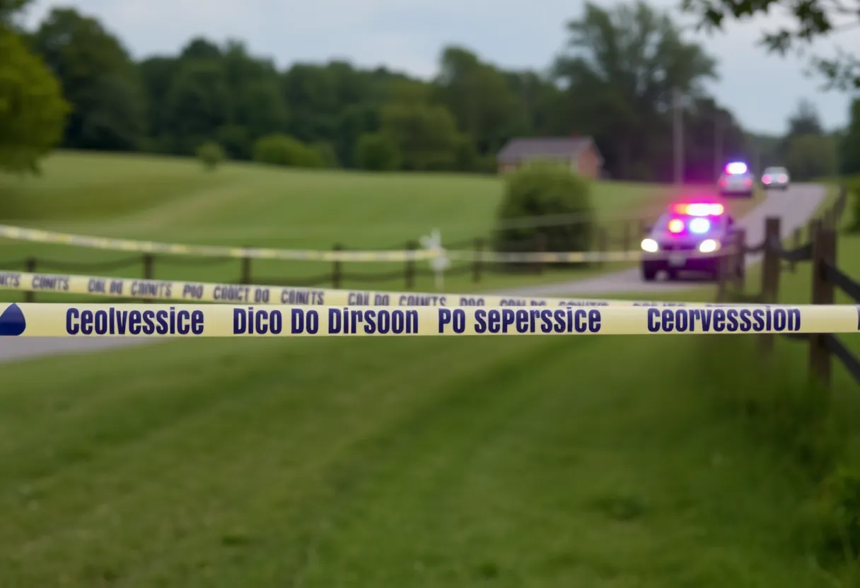 Police at the scene of the Chester County shooting
