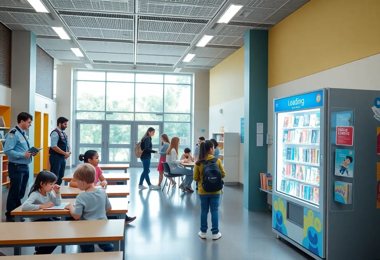 Students in a safe and engaging school environment