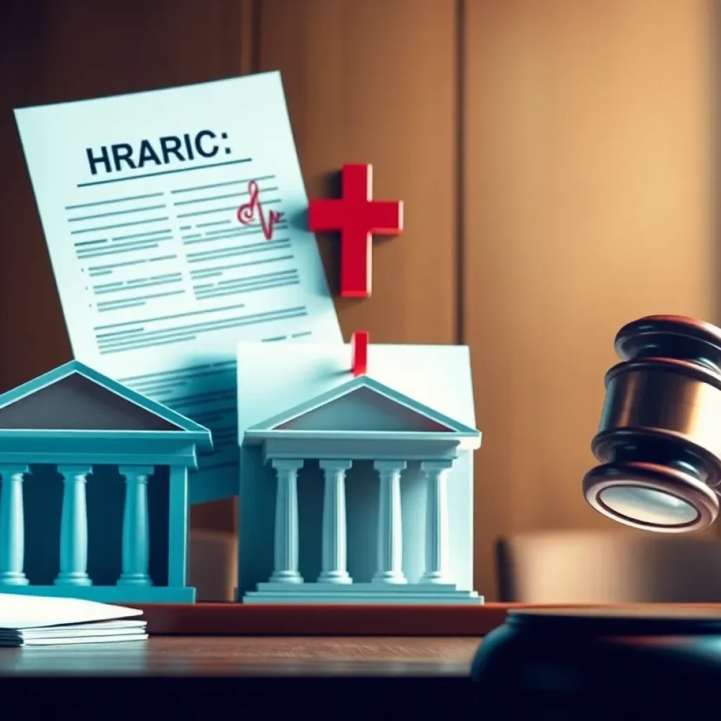 Illustration of health care fraud symbolizing illegal activities in the medical field.