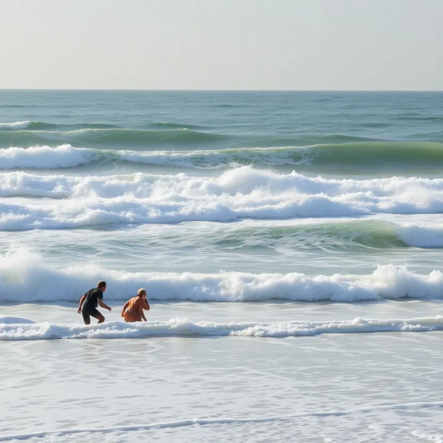 Lifeguards overseeing swimmers on Hilton Head Island beach