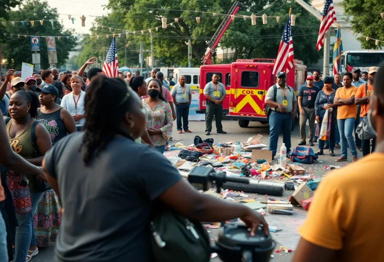 Scene of chaos at Juneteenth celebration after shooting