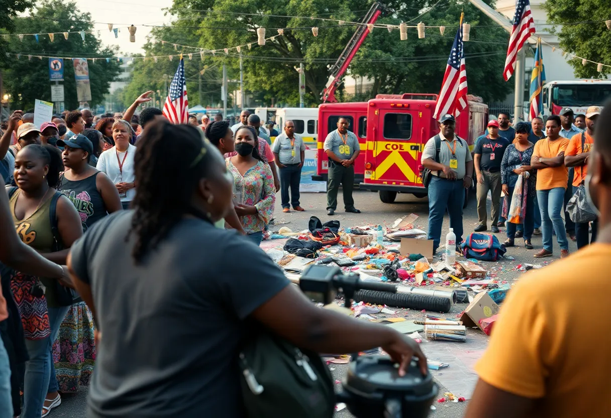 Scene of chaos at Juneteenth celebration after shooting