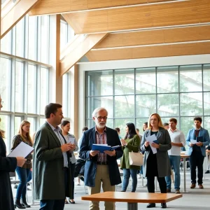 Faculty members at Lander University celebrating promotions