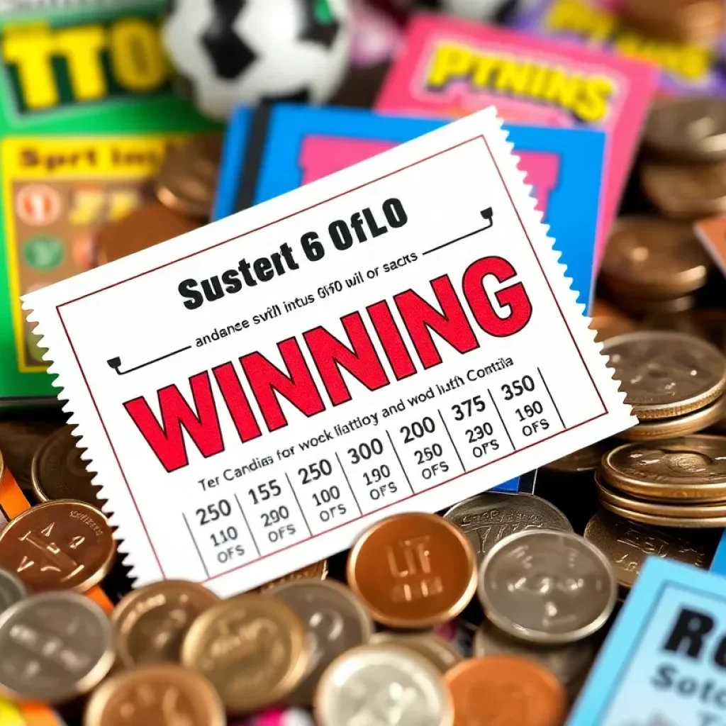 Celebration of a lottery win in South Carolina