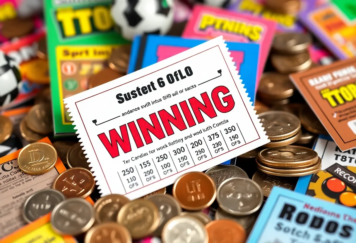 Celebration of a lottery win in South Carolina
