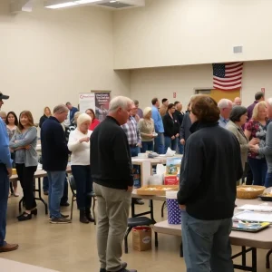 Veterans and community members at a gathering celebrating Veterans Appreciation Day