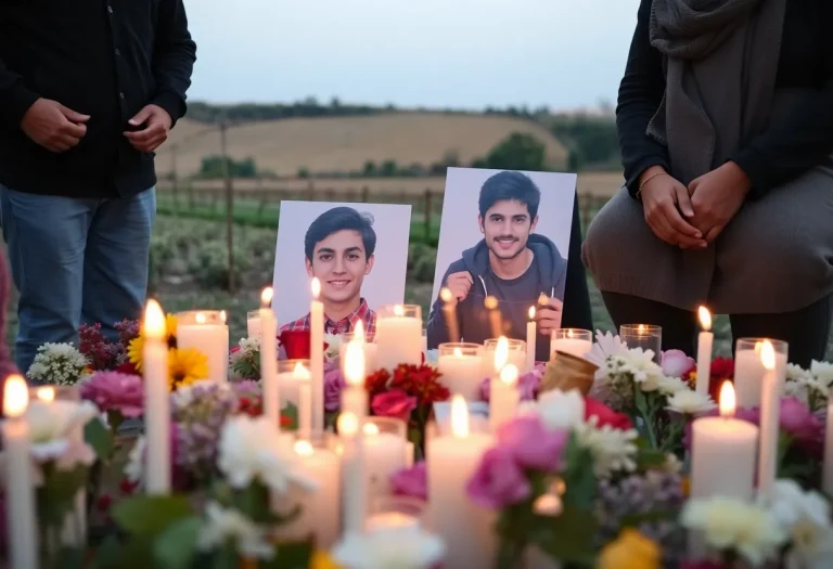 Vigil for young Palestinian-Americans in the West Bank