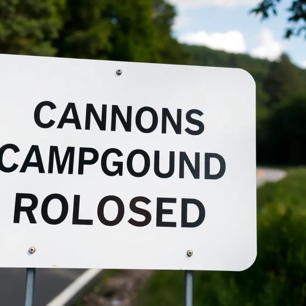 Cannons Campground Road Closure