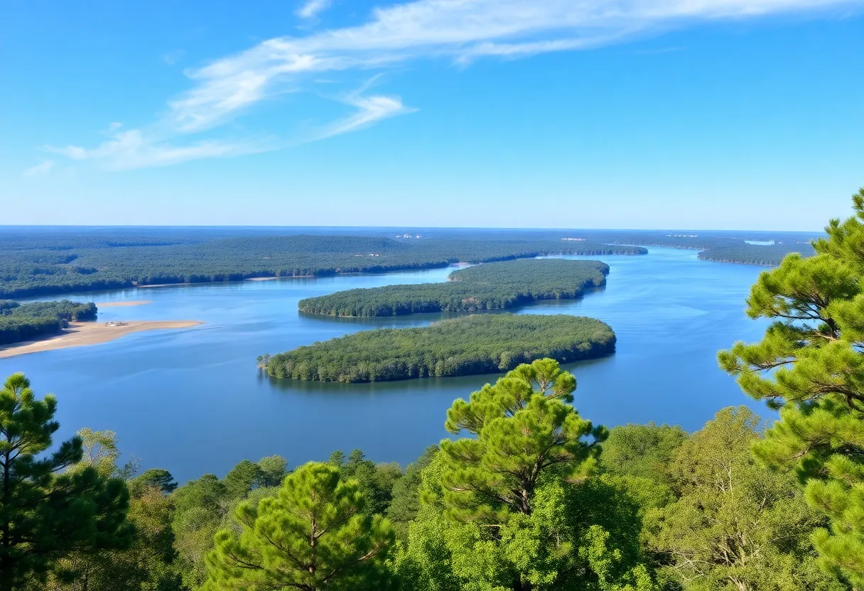 Scenic view of Greenwood County, SC near the Saluda River