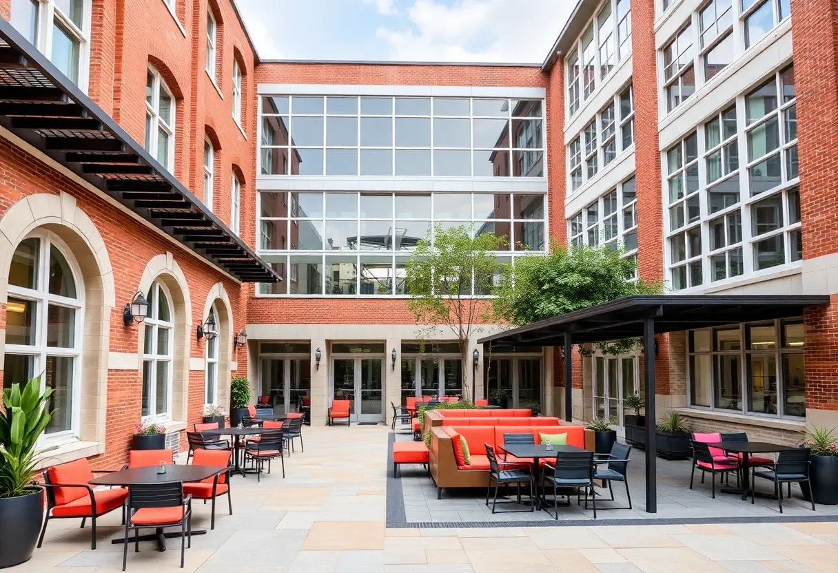Interior view of the renovated Chipley Hall at Lander University
