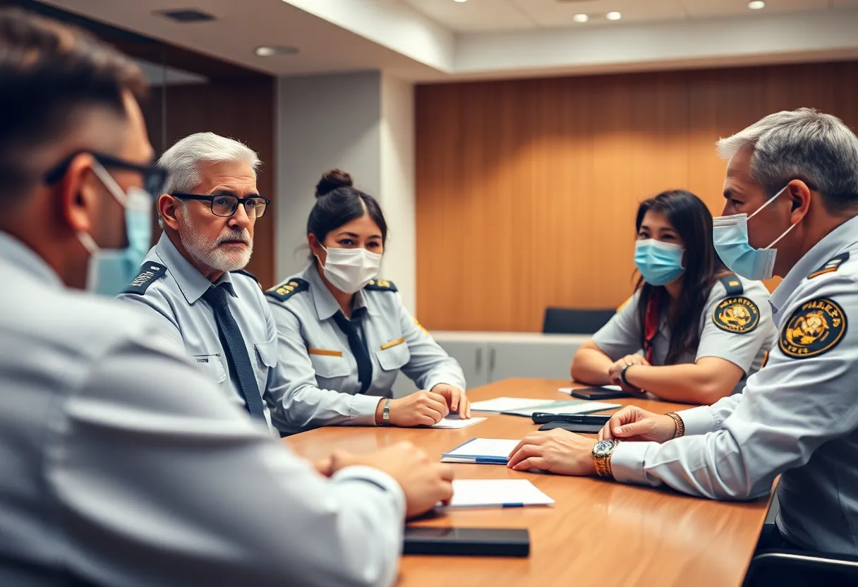 Concerned public health officials addressing misinformation issues