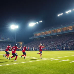 Exciting moment from a South Carolina high school football game