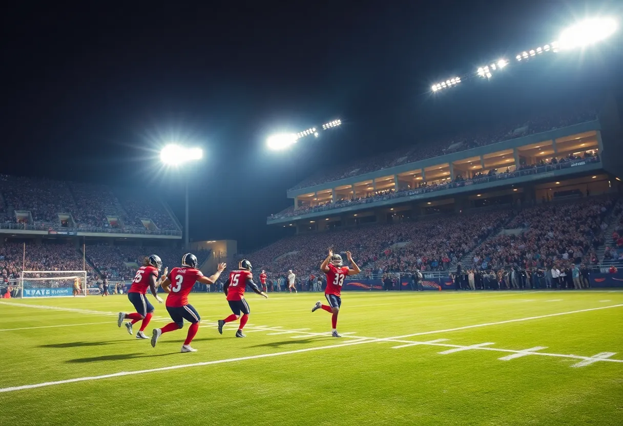 Exciting moment from a South Carolina high school football game