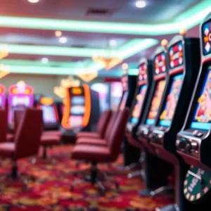 Abstract representation of gaming elements in a casino.