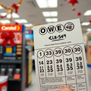 Lottery ticket for the Powerball jackpot