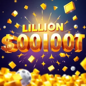 Illustration of a Mega Millions lottery jackpot celebration.