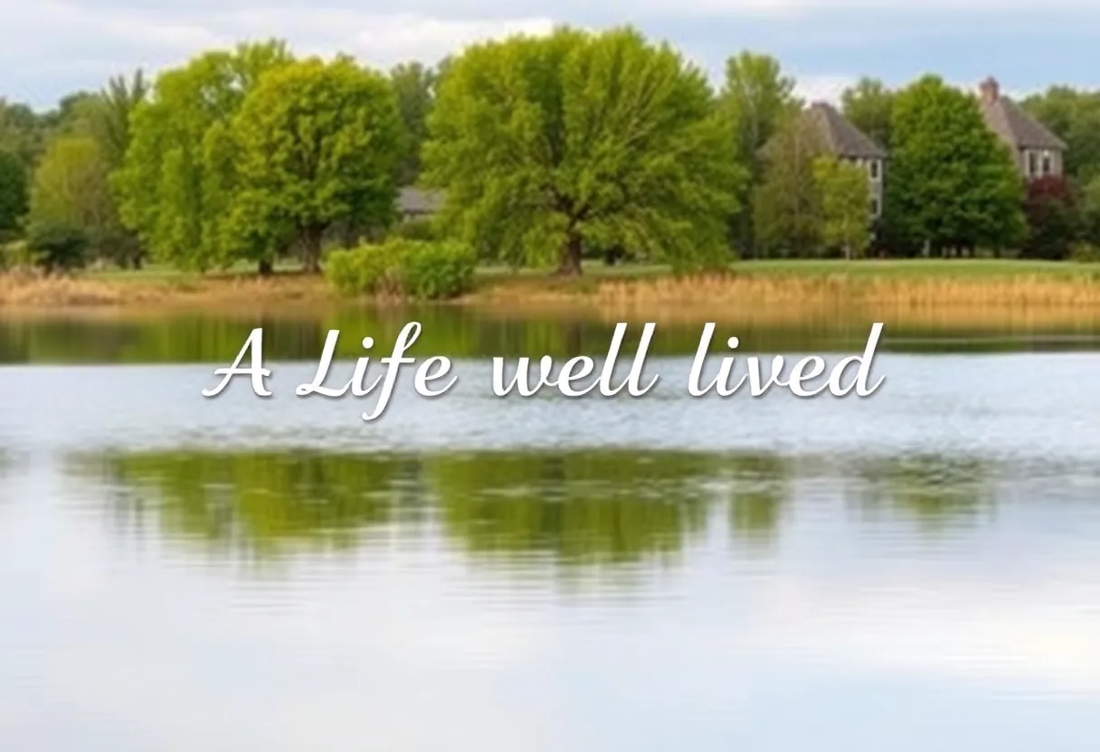 A serene landscape that symbolizes the life and legacy of Charles Edward Myers.