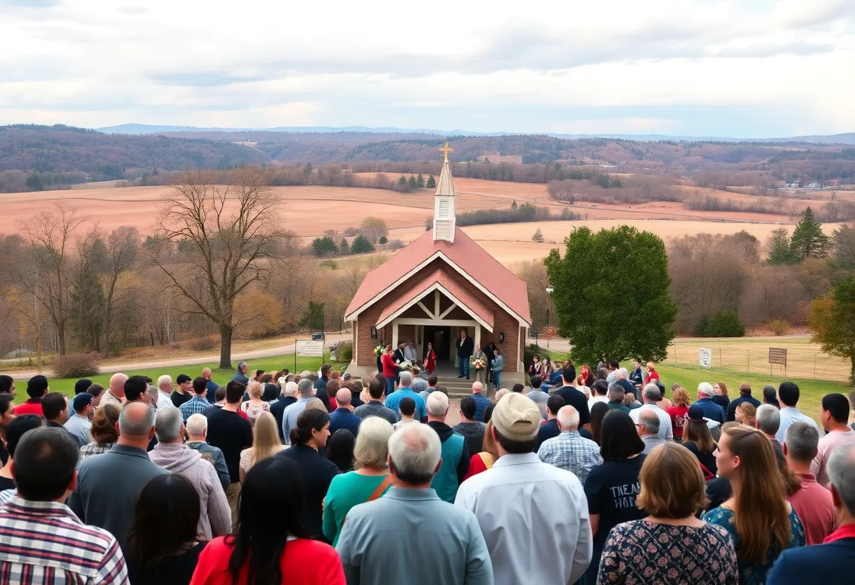Community members gathered in remembrance and tribute