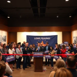 David Stumbo announces his attorney general candidacy at Laurens County Museum