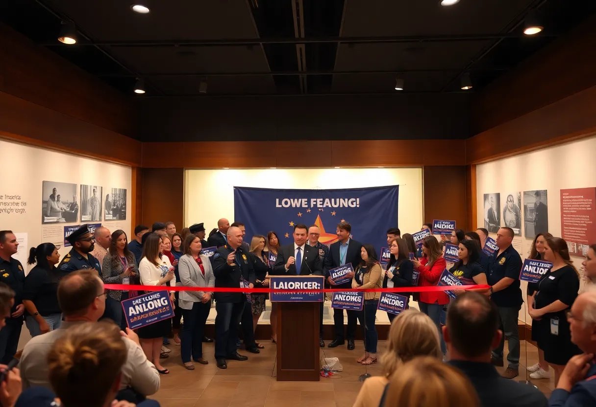 David Stumbo announces his attorney general candidacy at Laurens County Museum