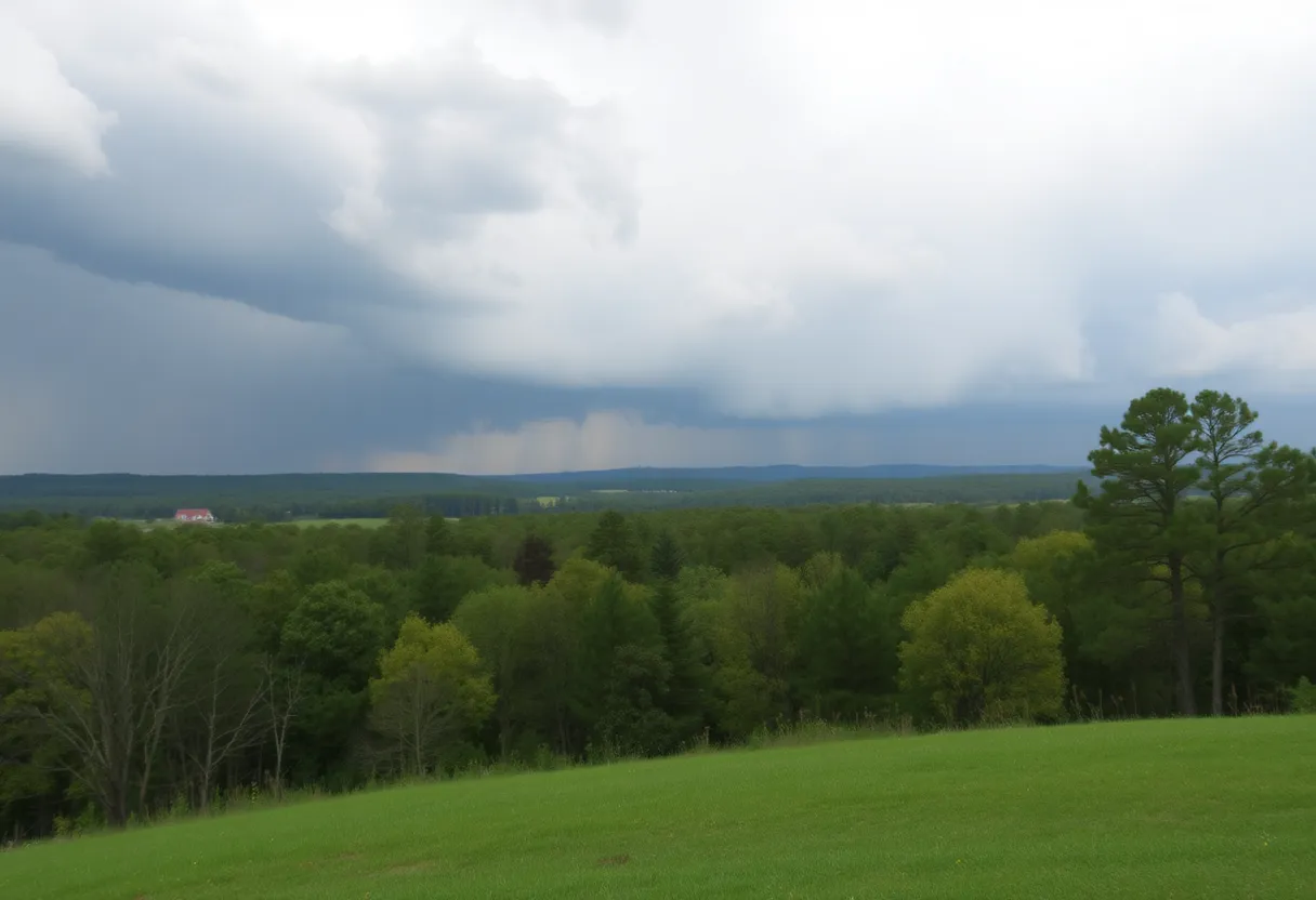 Scenic view of Greenwood County, South Carolina, reflecting nature's tranquility.