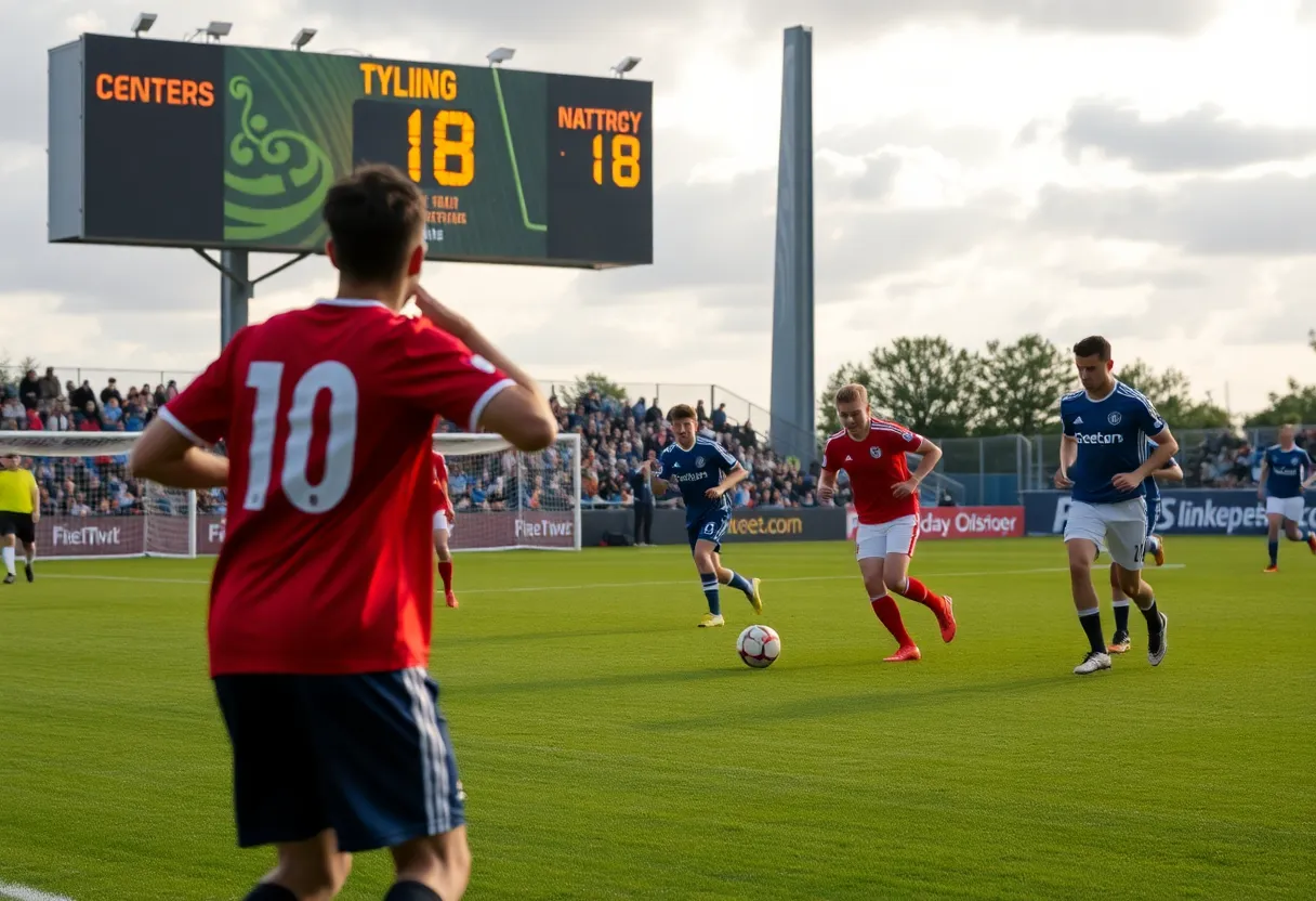 Greenwood Eagles playing against Chapman Panthers