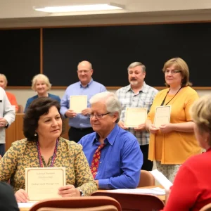 Recognition ceremony at Greenwood School District 50