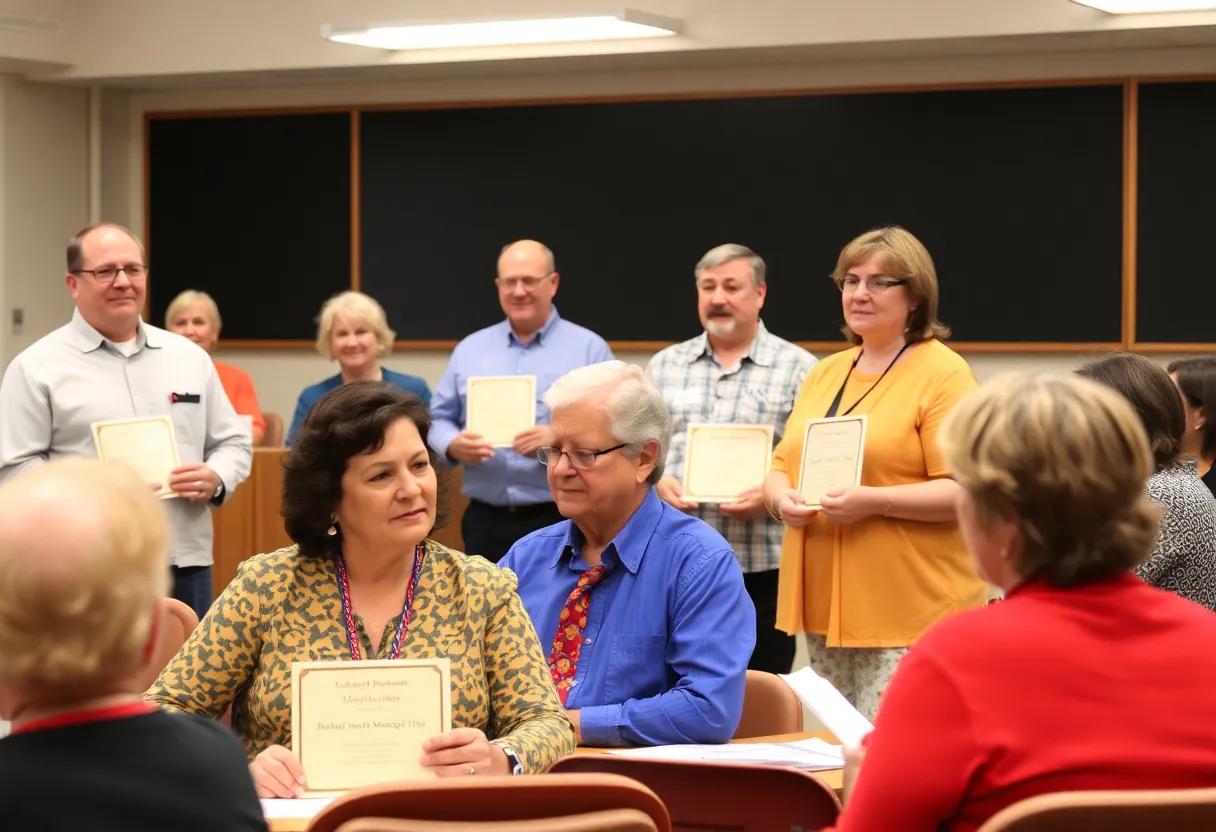 Recognition ceremony at Greenwood School District 50