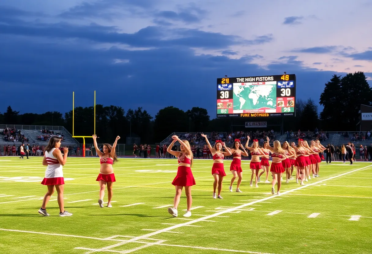 Irmo High School football team celebrates on the field