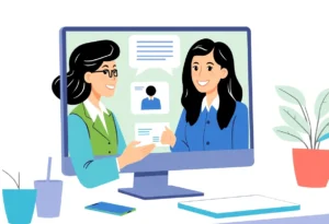 Person receiving job assistance online at SC Works Virtual Engagement Center