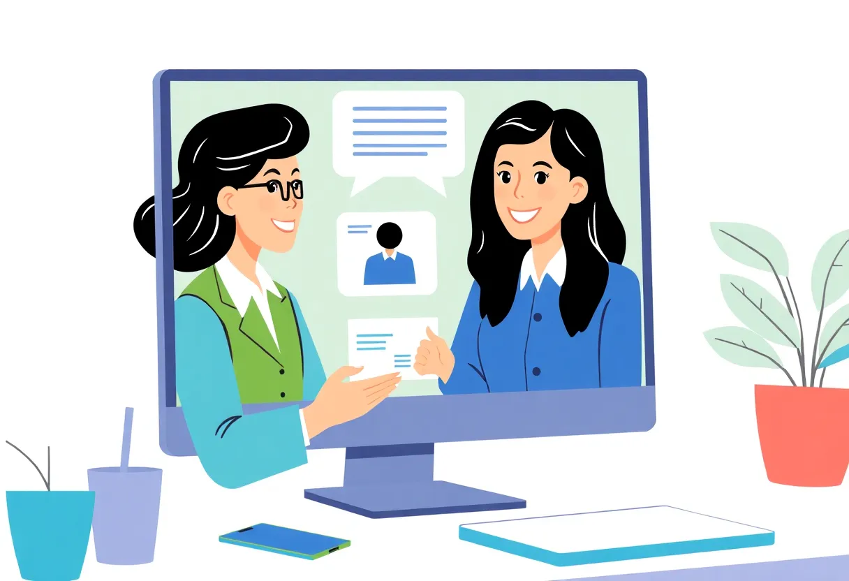 Person receiving job assistance online at SC Works Virtual Engagement Center