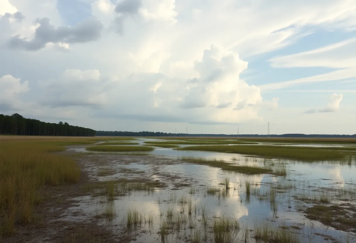 Beautiful landscape of Ware Shoals, South Carolina.