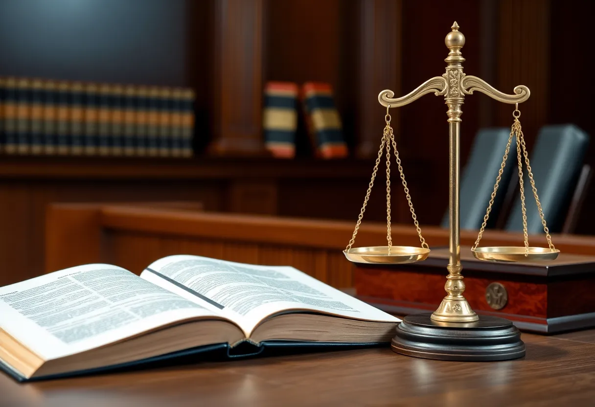 Courtroom setting illustrating discussions on hate crime laws