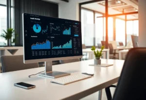 Screenshot of a digital marketing analytics dashboard showcasing various metrics.