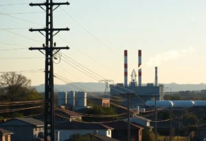 Image of Duke Energy power plant and power lines