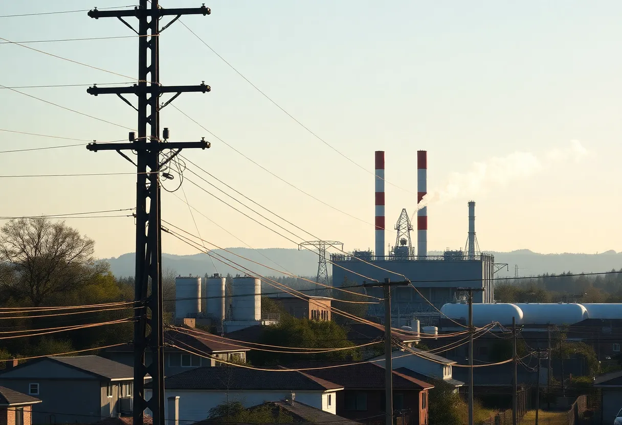 Image of Duke Energy power plant and power lines