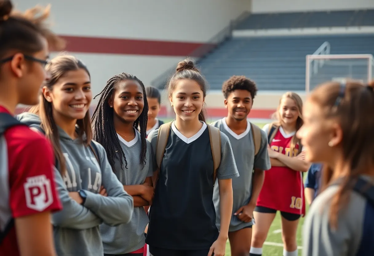 Student-athletes showing accountability in sports.