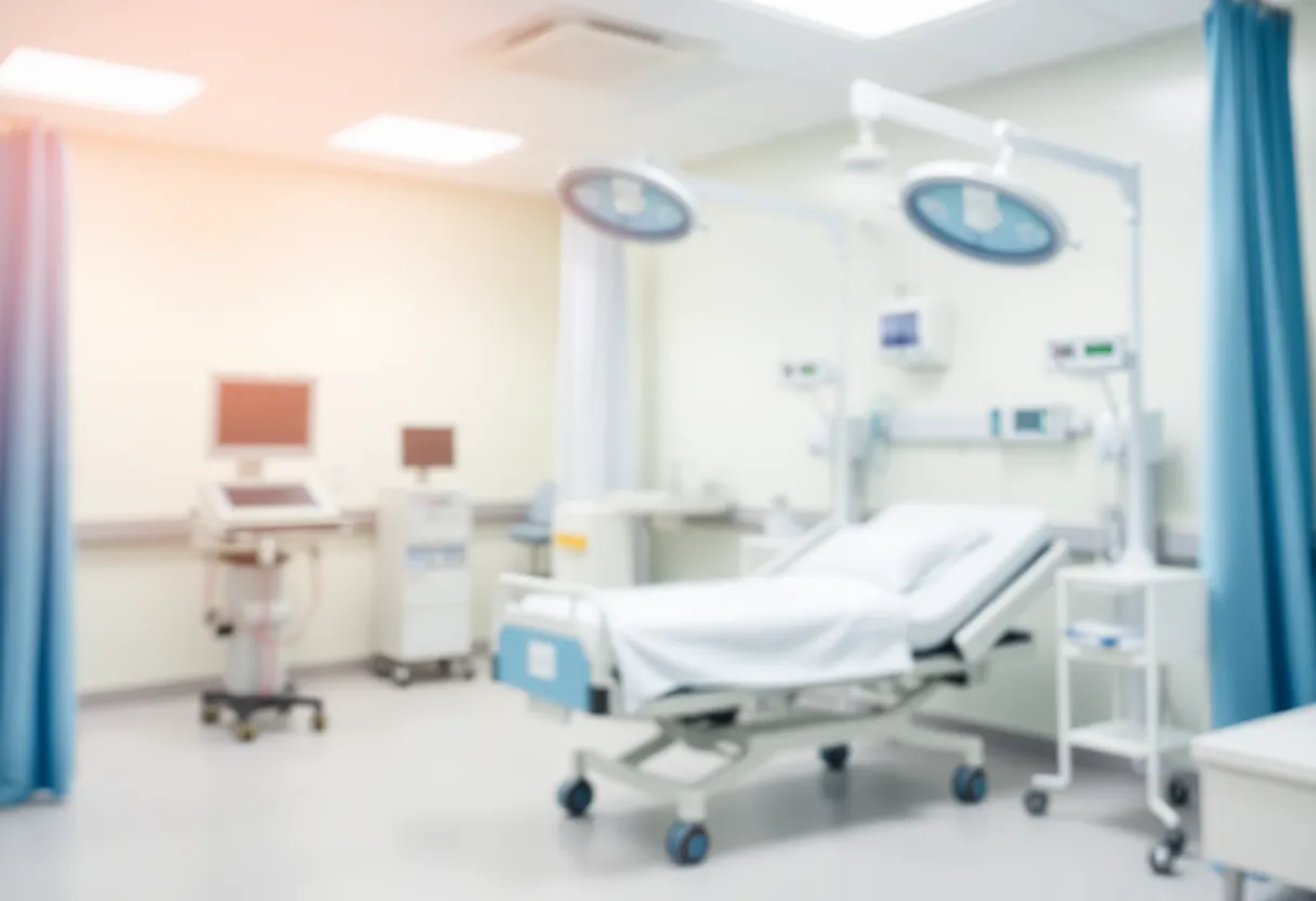 Illustration emphasizing patient safety in a hospital environment.