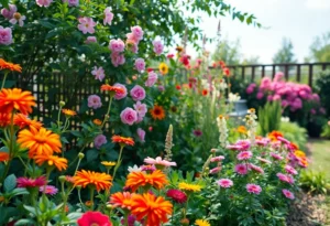 A beautiful garden representing community and nature.