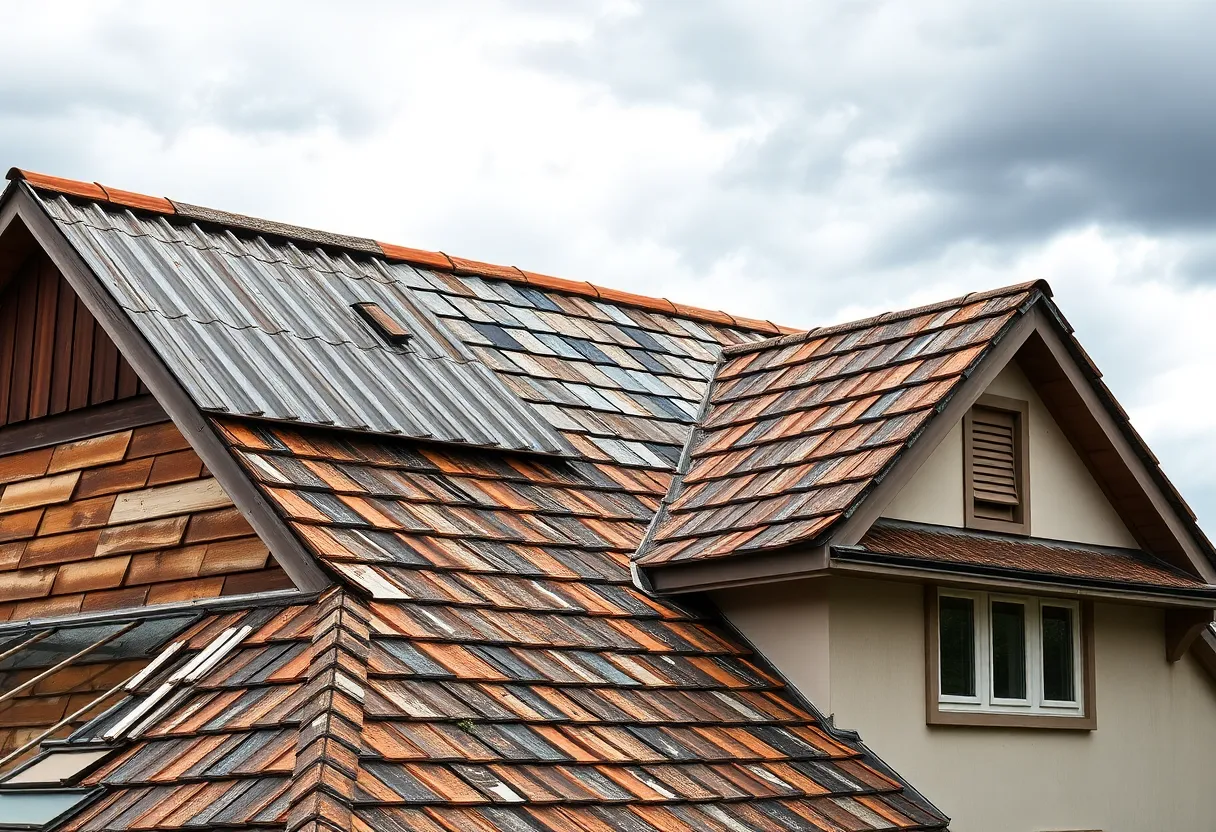 Various roofing materials suitable for extreme weather conditions